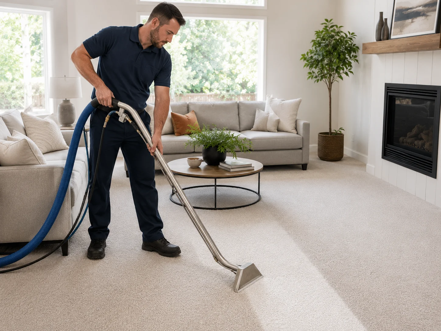 Professional carpet cleaning service in Phoenix Oregon home