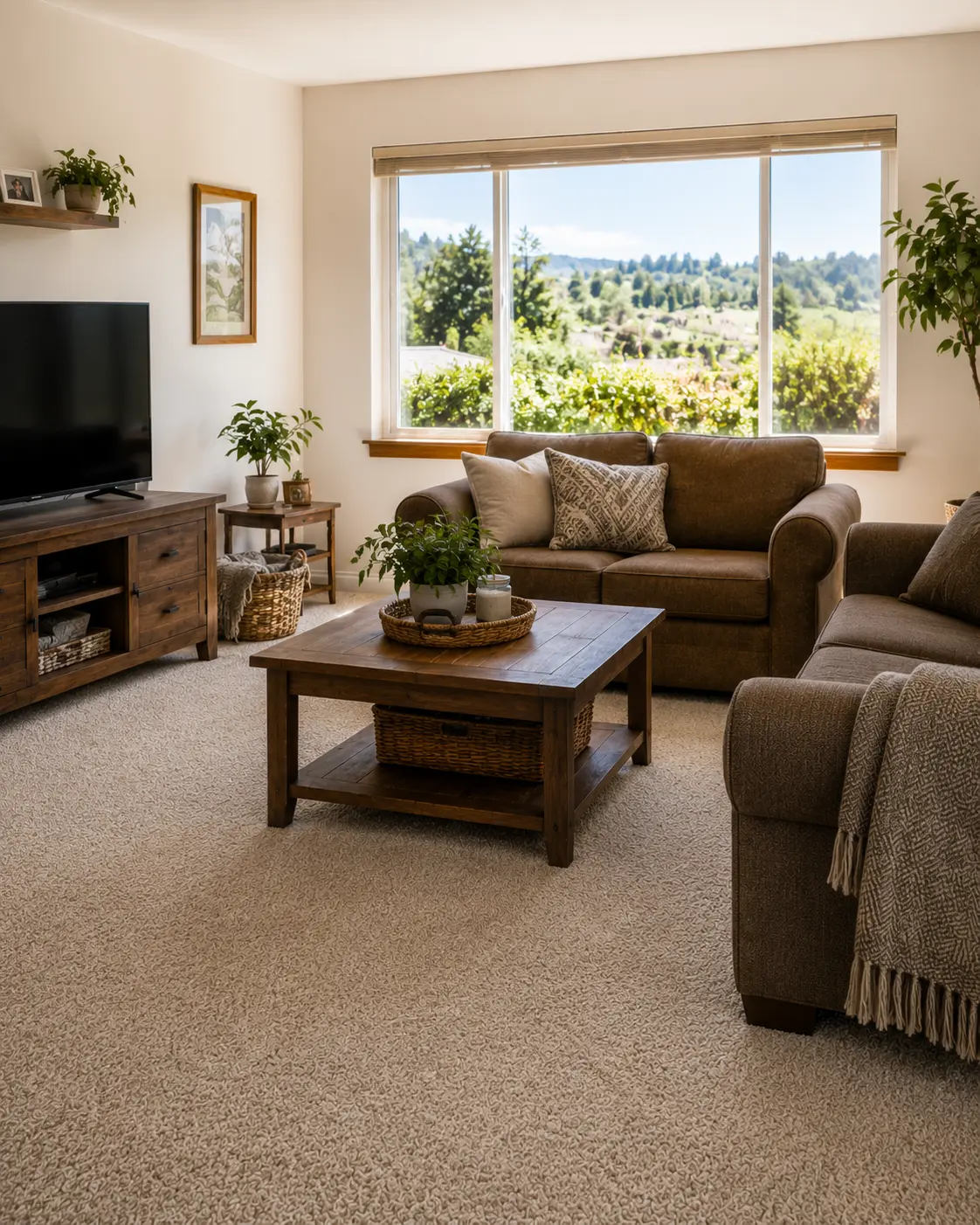 Professional carpet cleaning in a White City Oregon family home