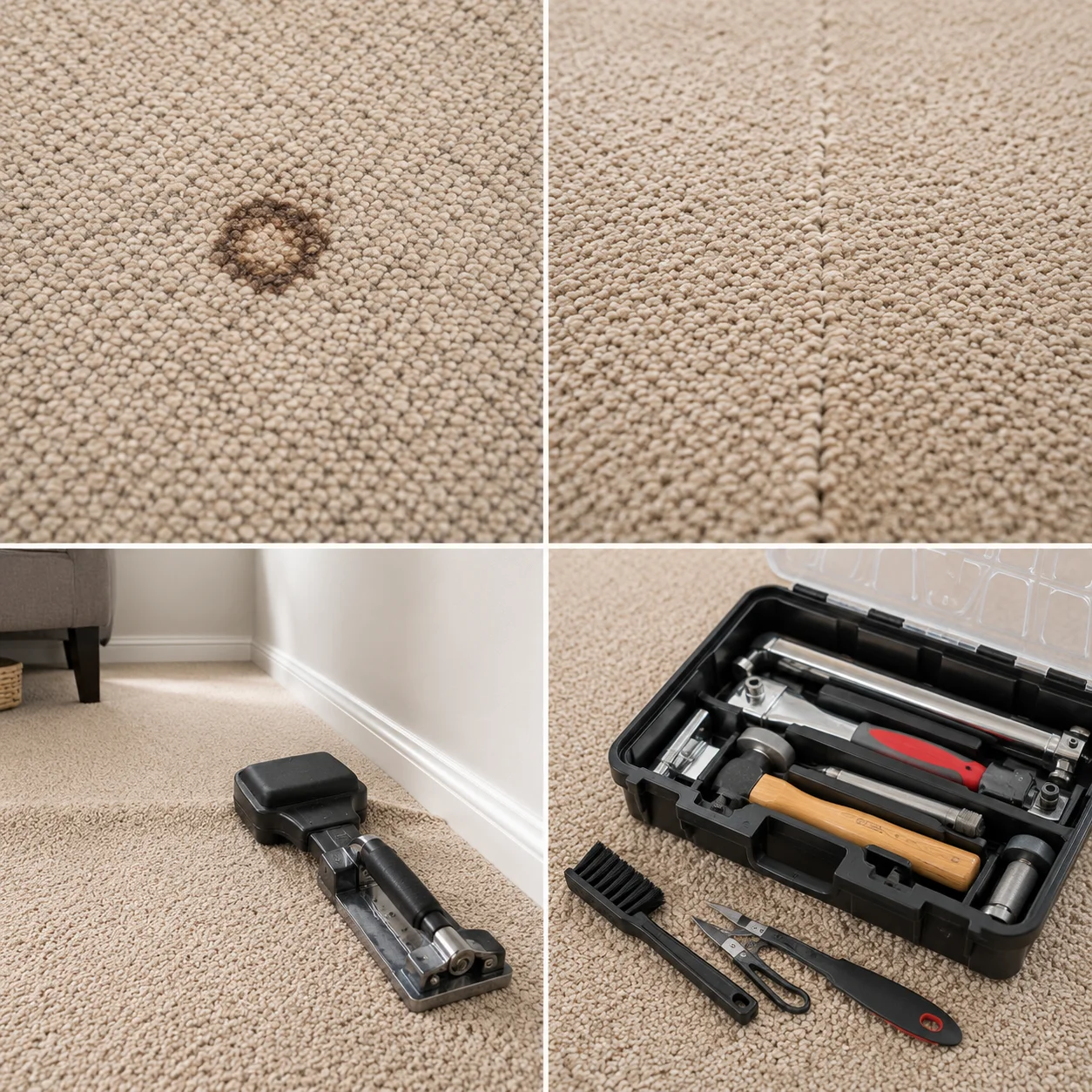 Types of carpet repair we handle in Medford Oregon